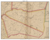 Medford, New Jersey 1849 Old Town Map Custom Print - Burlington Co.