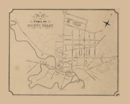 Mount Holly  Northampton, New Jersey 1849 Old Town Map Custom Print - Burlington Co.
