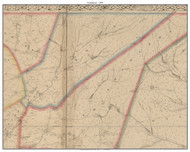 Pemberton, New Jersey 1849 Old Town Map Custom Print - Burlington Co.