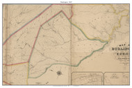 Washington - , New Jersey 1849 Old Town Map Custom Print - Burlington Co.