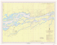 St. Regis to Croil Islands 1962 St Lawrence River Nautical Chart Reprint 11b Great Lakes