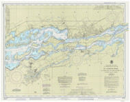 St. Regis to Croil Islands 1988 St Lawrence River Nautical Chart Reprint 11b Great Lakes