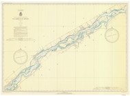 Croil Islands to Leishman Point 1937 St Lawrence River Nautical Chart Reprint 12a Great Lakes