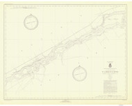 Croil Islands to Leishman Point 1946 St Lawrence River Nautical Chart Reprint 12b Great Lakes