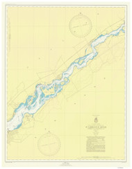 Leishman Point to Ogdensburg 1949 St Lawrence River Nautical Chart Reprint 13 Great Lakes