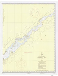 Leishman Point to Ogdensburg 1956 St Lawrence River Nautical Chart Reprint 13 Great Lakes