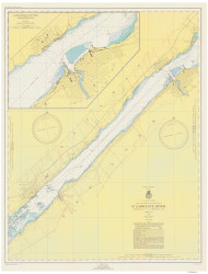 Ogdensburg to Brockville 1949 St Lawrence River Nautical Chart Reprint 14 Great Lakes