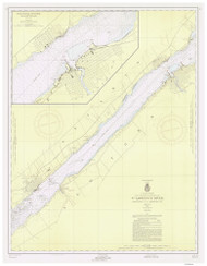 Ogdensburg to Brockville 1956 St Lawrence River Nautical Chart Reprint 14 Great Lakes