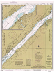 Ogdensburg to Brockville 1985 St Lawrence River Nautical Chart Reprint 14 Great Lakes