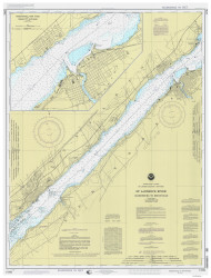 Ogdensburg to Brockville 1998 St Lawrence River Nautical Chart Reprint 14 Great Lakes