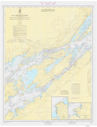 Whiskey Island to Bartlett Point 1966 St Lawrence River Nautical Chart Reprint 16 Great Lakes