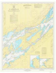 Whiskey Island to Bartlett Point 1973 St Lawrence River Nautical Chart Reprint 16 Great Lakes