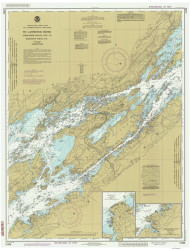 Whiskey Island to Bartlett Point 1986 St Lawrence River Nautical Chart Reprint 16 Great Lakes