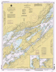 Whiskey Island to Bartlett Point 1993 St Lawrence River Nautical Chart Reprint 16 Great Lakes