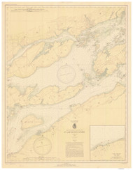 Bartlett Point to Cape Vincent 1938 St Lawrence River Nautical Chart Reprint 17 Great Lakes