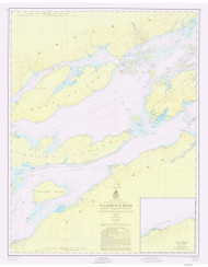 Bartlett Point to Cape Vincent 1956 St Lawrence River Nautical Chart Reprint 17 Great Lakes