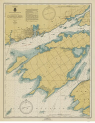 Cape Vincent to Allan Otty Shoal 1946 St Lawrence River Nautical Chart Reprint 18 Great Lakes