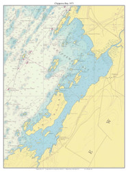 Chppewa Bay 1971 St Lawrence River Nautical Chart Reprint Custom Great Lakes