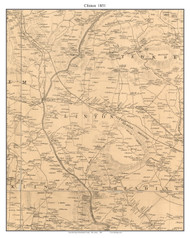 Clinton, New Jersey 1851 Old Town Map Custom Print - Hunterdon Co.