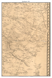 Readington - , New Jersey 1851 Old Town Map Custom Print - Hunterdon Co.