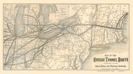 USA 1878 Railroad Map  - Old Map Reprint USA RR Map