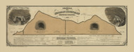 USA 1877 Railroad Map  - Old Map Reprint USA RR Map