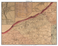 Bethlehem, New Jersey 1860 Old Town Map Custom Print - Hunterdon Co.