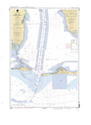 Mobile Bay Approaches and Lower Half 1997 - Old Map Nautical Chart AC Harbors 11377 - Alabama