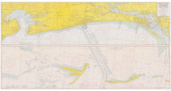 Dog Keys Pass to Waveland 1966 - Old Map Nautical Chart AC Harbors 876 - Mississippi