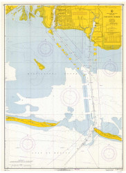 Pascagoula Harbor 1966 - Old Map Nautical Chart AC Harbors 414 - Mississippi