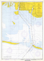 Pascagoula Harbor 1972 - Old Map Nautical Chart AC Harbors 414 - Mississippi