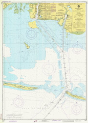 Pascagoula Harbor 1980 - Old Map Nautical Chart AC Harbors 11375 - Mississippi