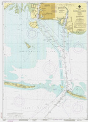Pascagoula Harbor 1990 - Old Map Nautical Chart AC Harbors 11375 - Mississippi