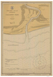 Calcasieu Pass 1925 - Old Map Nautical Chart AC Harbors 518 - Louisiana