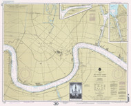 New Orleans Harbor: Chalmette Slip to Southport 2000 - Old Map Nautical Chart AC Harbors 11368 - Louisiana