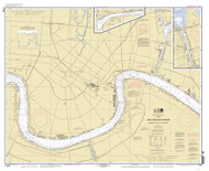 New Orleans Harbor: Chalmette Slip to Southport 2012 - Old Map Nautical Chart AC Harbors 11368 - Louisiana