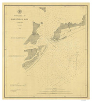 Barataria Bay Entrance 1878 - Old Map Nautical Chart AC Harbors 511 - Louisiana