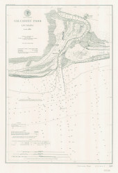 Calcasieu Pass 1902 - Old Map Nautical Chart AC Harbors 518 - Louisiana