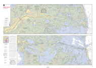 Barataria and Bayou La Fourche Waterways 2005 - Old Map Nautical Chart AC Harbors 11365 - Louisiana