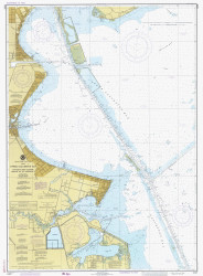 Upper Galveston Bay: Dollar Pt to Atkinson Island 1980 - Old Map Nautical Chart AC Harbors 11327 - Texas