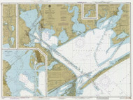 Matagorda Bay 1985 - Old Map Nautical Chart AC Harbors 11317 - Texas