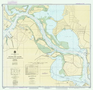 Alexander Island to Carpenter Bayou 1987 - Old Map Nautical Chart AC Harbors 11329 - Texas