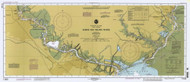 Sabine and Neches Rivers 1996 - Old Map Nautical Chart AC Harbors 11343 - Texas