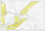 Galveston Bay Entrance 1975 - Old Map Nautical Chart AC Harbors 11324 - Texas