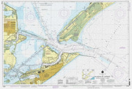 Galveston Bay Entrance 2001 - Old Map Nautical Chart AC Harbors 11324 - Texas