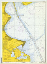 Upper Galveston Bay: Dollar Pt to Atkinson Island 1970 - Old Map Nautical Chart AC Harbors 519 - Texas