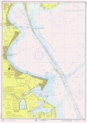 Upper Galveston Bay: Dollar Pt to Atkinson Island 1975 - Old Map Nautical Chart AC Harbors 11327 - Texas