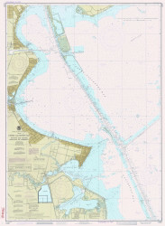 Upper Galveston Bay: Dollar Pt to Atkinson Island 1986 - Old Map Nautical Chart AC Harbors 11327 - Texas