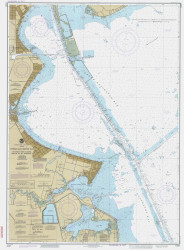 Upper Galveston Bay: Dollar Pt to Atkinson Island 1990 - Old Map Nautical Chart AC Harbors 11327 - Texas
