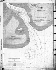 Sabine Pass 1888 - Old Map Nautical Chart AC Harbors 519 - Texas